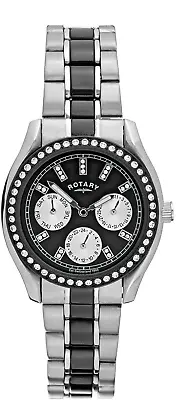 £34 • Buy Ladies Rotary Crystal Set Chronospeed Watch Analogue Quartz LB03447/04