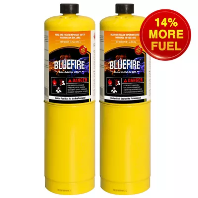 BLUEFIRE 2x MAPP MAP PRO Gas Fuel Cylinder16.1oz14% BonusHotter Than Propane! • $45.99