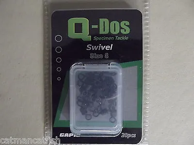 Q-dos 20 X Size 8 Swivels  Post Free • £2.25