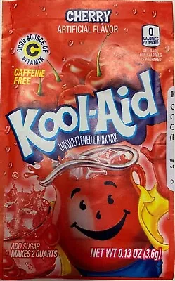 £1.99 • Buy Kool Aid Cherry Flavour Drink Mix Sachet 3.6g US Import UK Seller