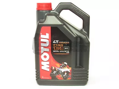 Motul 7100 4T 10W-40 4-Stroke Fully Synthetic Engine Motorcyle Oil (4L=4.2 QT) • $70.49