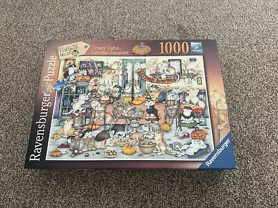 Ravensburger Crazy Cats Autumn Banquet 1000 Piece Jigsaw Puzzle  • £4.99