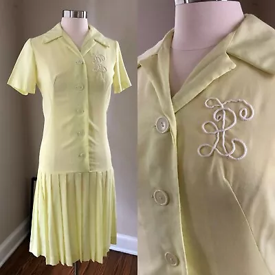 Size S/M Vintage 60s Waitress Bowling Monogram Dress • $40