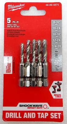 Milwaukee 48-89-4874 5pcs ShockWave Impact Duty Drill And Tap Bit Set • $17.05