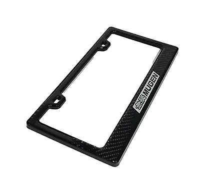 License Plate Frame Cover Carbon Fiber Look For Honda Acura Civic Si Mugen 3 • $16.95