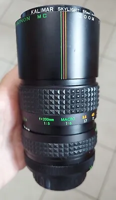 Makinon 200mm F/4.5 Telephoto Zoom Lens With CASE K Mount GOOD CONDITION • $12.99
