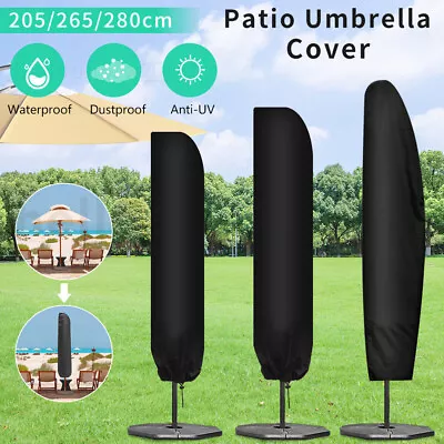 $22.89 • Buy 3 Sizes Heavy Duty Parasol Banana Umbrella Cover Cantilever Outdoor Patio Shield