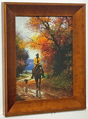 MARTIN GRELLE Rainy Autumn CANVAS  S/N Framed • $149.99