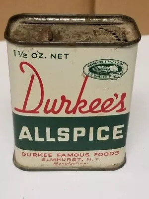 Vintage Durkees All Spice 1.5oz Tin • $7.99