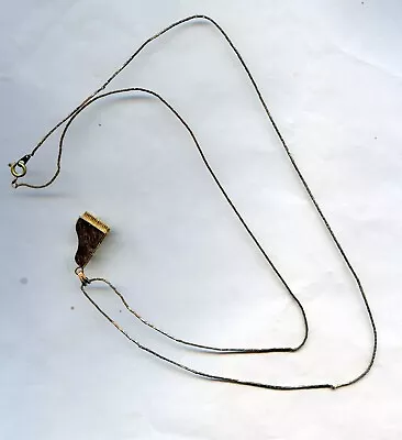 Vintage 80's Gold Tone Piano Locket Necklace By Monet • $10