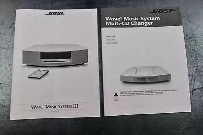 New Bose Wave Music System III Bose Wave  Multi-CD Changer Owners Guide Manual • $25.99