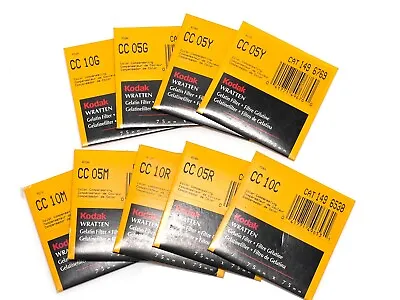 $15 • Buy Set Of 9 Kodak Wratten Gelatin Filters Color Compensating Filters