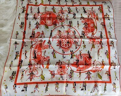 $345 • Buy Brand New Hermes Scarf 70cm EX-LIBRIS LES PARISIE Silk