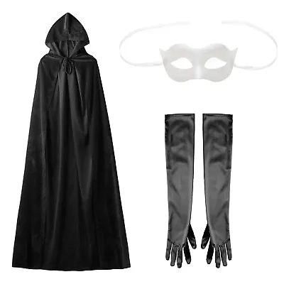 Adult Outfit Witch Cloak Cosplay Performance Magician Costumes Halloween Cape • $19.31