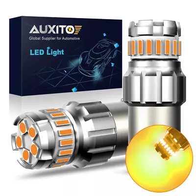 2/4X AUXITO 1157 Error Free LED Turn Signal Parking Light Bulb Canbus Amber Yell • $7.59