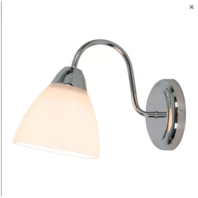 £6.99 • Buy Chrome Effect Indoor Lighting Traditional Wall Light Lamp GoodHome Saucats