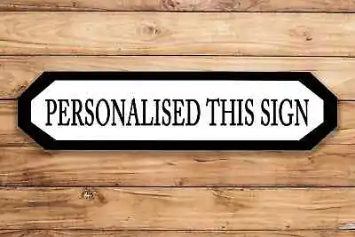 £3.99 • Buy Personlised Custom Street Metal Long Sign Plaque