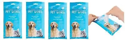 £8.95 • Buy World Of Pets 4x40 Pack All Purpose Cleaning Pet Wipes Dog Cat Pet Home Car