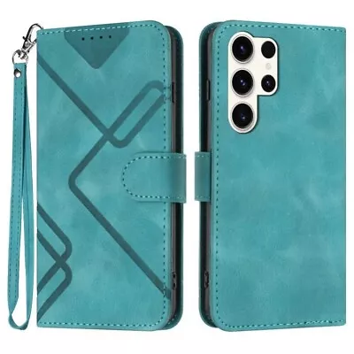 For Samsung S24 S23 FE S22 S21 S20 Note20 Wallet Card Case Flip PU Leather Cover • $13.09