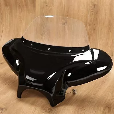 Universal Front Fairing Bat Wing Batwing Windshield For Harley Yamaha Suzuki • $138.99