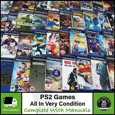 Sony Playstation 2 PS2 Games Complete With Manuals All Very Good Condition • $31.98