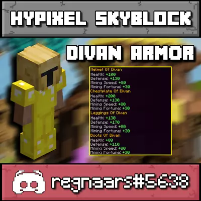 Hypixel Skyblock  | Divan Armor | Fast And Safe Delivery | • $40.99