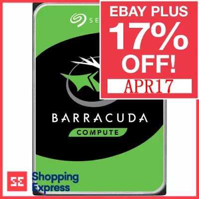 Seagate HDD BarraCuda 14TB 12TB 10TB 8TB 4TB 1TB Internal Hard Disk Drives • $118
