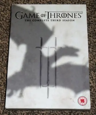 GAME OF THRONES : COMPLETE THIRD SEASON ( 3rd ) DVD BOXSET In VGC (FREE UK P&P) • £6.49