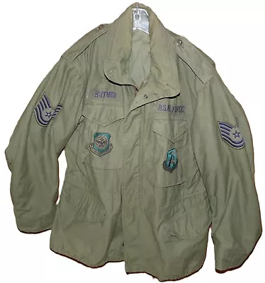 Military M65 OG-107 Cold Weather Field Coat Medium Regular W/Subdued Patches • $56