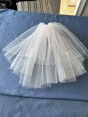 £14.50 • Buy Blusher Bridal Veil, Available In A Wide Selection Of Colours. Handmade