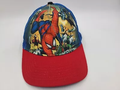 Spider-Man Marvel Comics New Era Mesh Trucker Snapback Hat Cap Men Women Blue • $5.99