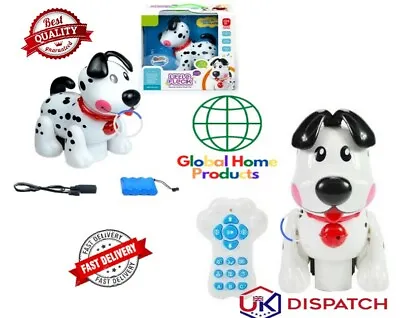 Remote Control Puppy Dog Programmed Learn Play Robot Walking Talking Touch • £21.99