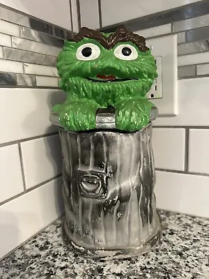 Muppets Inc 1972 Cookie Jar Oscar The Grouch Green Vintage • $62