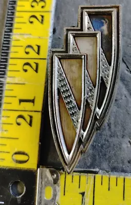 Vintage Buick Tri Shield Emblem W 1.2  X H 2.8  {4652} • $42.96