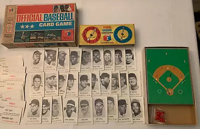 1970 Milton Bradley Baseball Game 100% Complete W/ 28 All Cards Aaron Mays Cleme • $129.95