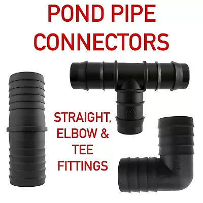 £5.99 • Buy Pond Pump/filter /fountain Corrugated Hose Fittings Tee,straight Or Elbow,