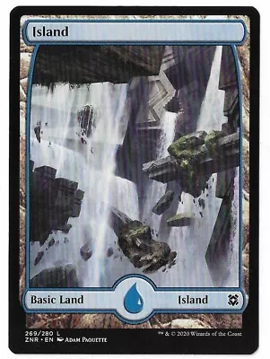 MTG Island Full Art Zendikar Rising (ZNR) Basic Land Magic #269/280 Unplayed • $1.49