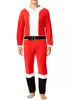 New Mens Briefly Stated Santa One Piece Union Pajama Suit Santa  • $27.99