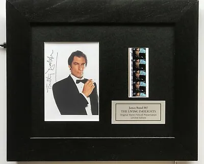 £34.99 • Buy James Bond 007 'THE LIVING DAYLIGHTS' Signed Repro Film Cell*