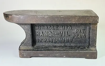 Small Vintage Jeweler's Bench Anvil Handi-Vil Miracle Mfg. St Paul. MN V Block • $52