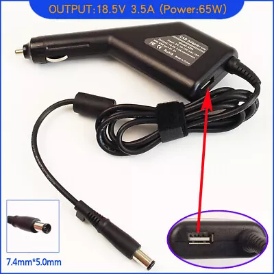 £21.11 • Buy Laptop DC Adapter Car Charger & USB For HP Compaq Presario CQ40-620TU