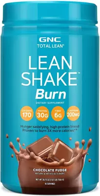 GNC Total Lean Shake Burn Protein Powder Chocolate Fudge 26.75 Oz 16 Servings • $65.99