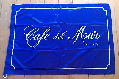 BRAND NEW CAFE DEL MAR IBIZA BLUE FLAG / BANNER 100 X 68 CM IBIZA CLUB POSTERS • £39.99