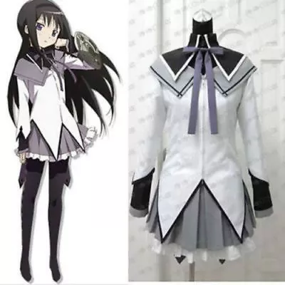 Anime Puella Magi Madoka Magica Akemi Homura Cosplay Costume @ • $18.32