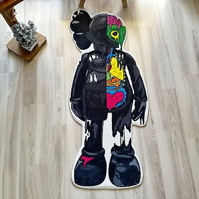 Colorful Kaws Figure Shaped Soft Rug Mat Sneakerhead Street Art Fashion 2.3x4 • $79