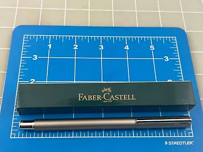 Judd's New Faber Castell Matt Stainless Steel Fountain Pen W/Broad Nib • $29