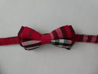 (CC036) Tartan Cat Collar Safety Release With Or With Out Bowtie  Removable Bell • £4