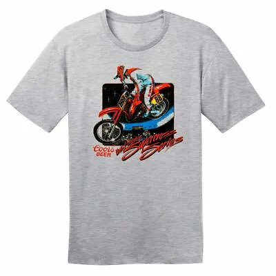 1988 Supercross Dirt Bike – Vintage Reprint – Grey – 100% Ringspun Cotton T-Shir • $24.95