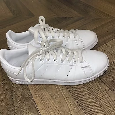 Adidas Originals Stan Smith Sneakers In White And Gold. Size US 8 • $5