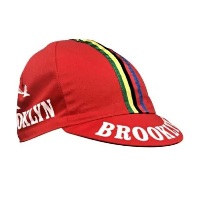 $15.99 • Buy BROOKLYN WORLD CHAMP RETRO VINTAGE CYCLING TEAM SUMMER BIKE HAT CAP - Red